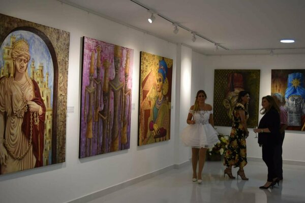 Randa Hijazi in the Studio