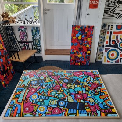 Gabriele Bruns in the Studio