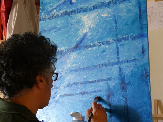 Alessandro Piras in the Studio