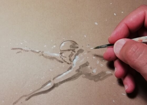 Alessandro Piras in the Studio: Little sketches are so immediate and fascinating to me...