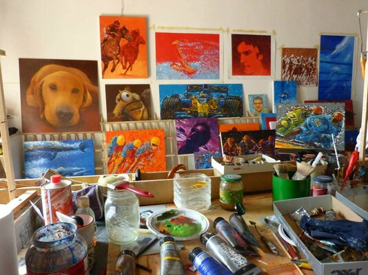 Alessandro Piras in the Studio