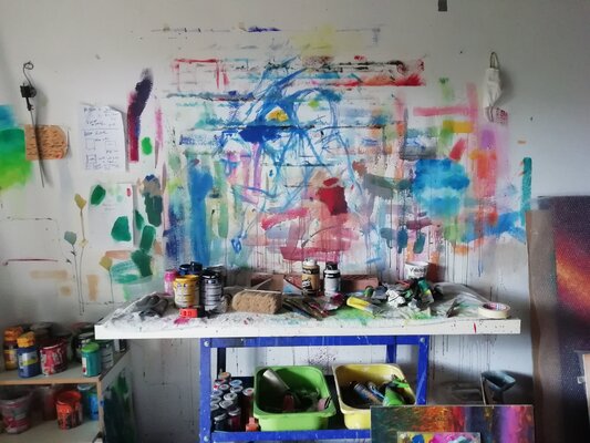 Alessandro Piras in the Studio: All in all you are just a...nother sketch on the wall.