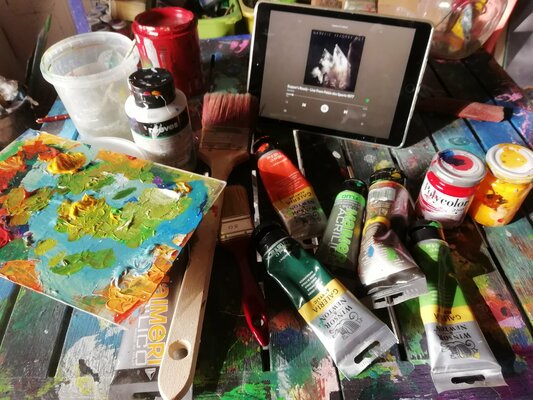 Alessandro Piras in the Studio