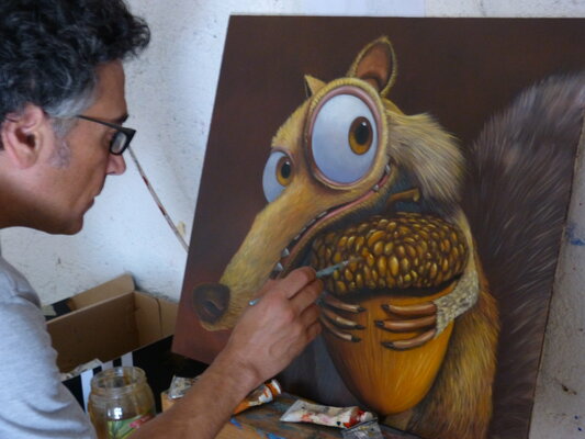 Alessandro Piras in the Studio