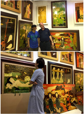 Bui Trong Du in the Studio