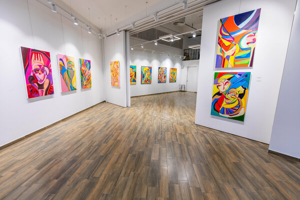 Olja Mesec in the Studio: Solo Exhibition - Parallel universes - Opening night