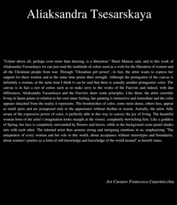 Aliaksandra Tsesarskaya in the Studio: Catálogo M.A.D.S gallery