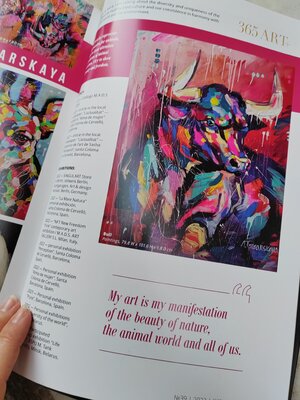 Aliaksandra Tsesarskaya in the Studio: 365art - art magazine in Tokio, Japan