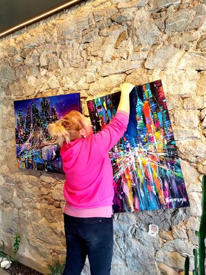 Aliaksandra Tsesarskaya in the Studio