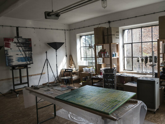 Anando Arnold in the Studio: Das Atelier von innen