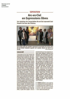 Michèle Loussouarn in the Studio: Exposition à La Cour des Chaînes Mulhouse France