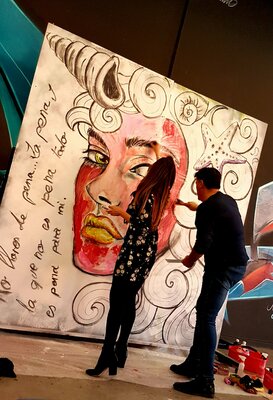Franck Sastre in the Studio: Sans perdre l'illusion d'imaginer et de peindre...