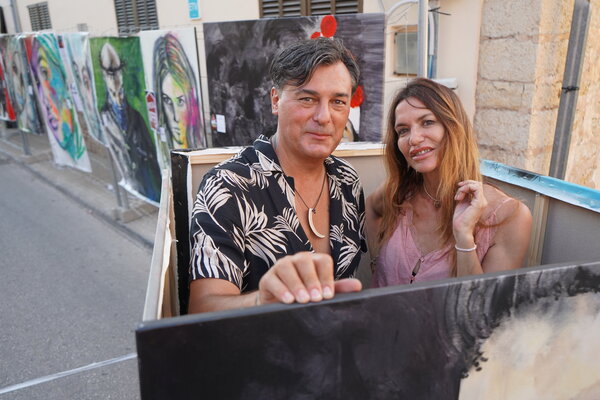 Franck Sastre in the Studio: Soirée magique avec notre peinture...