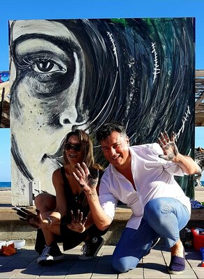 Franck Sastre in the Studio: Sans perdre l'illusion et le bonheur de peindre...