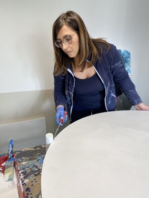tiziana adreani in the Studio