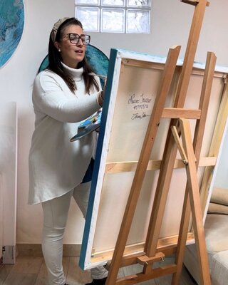 tiziana adreani in the Studio