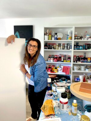 tiziana adreani in the Studio