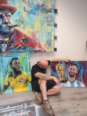 Ben Goymour in the Studio