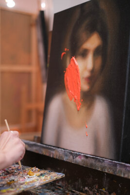 Lena Krashevka in the Studio