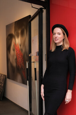 Lena Krashevka in the Studio