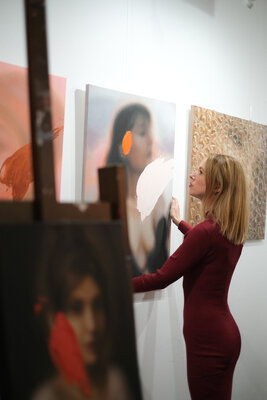 Lena Krashevka in the Studio