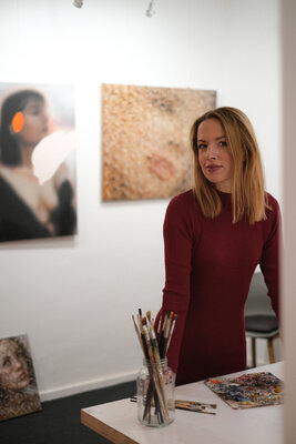 Lena Krashevka in the Studio
