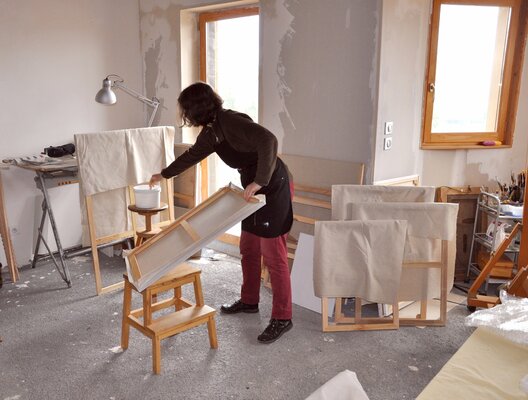 Anne Baudequin in the Studio: In the studio