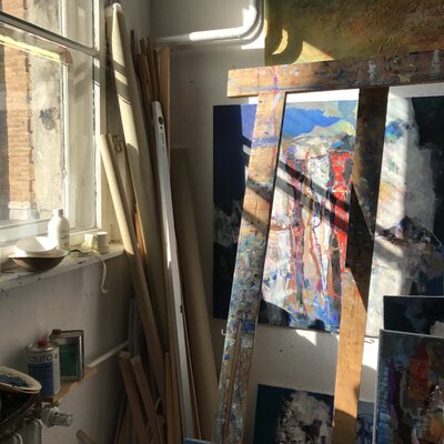 Andreas Kramer in the Studio: Atelier im März 2022