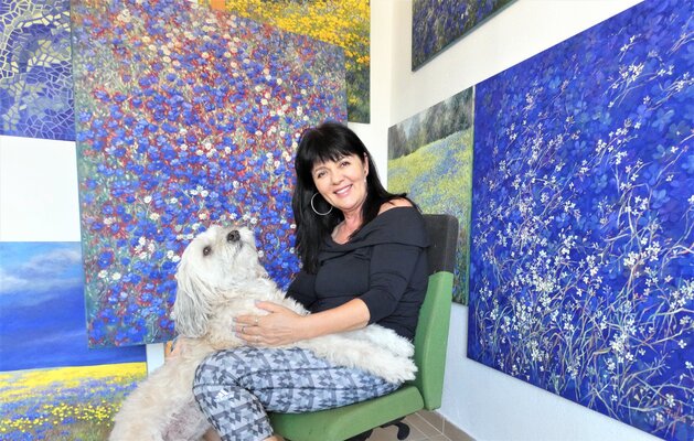 Felicia Trales in the Studio