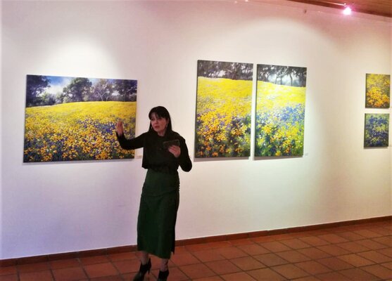 Felicia Trales in the Studio