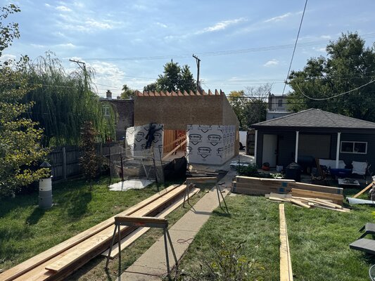 Tracy Ostmann Haschke in the Studio: New studio build 2024 East Garfield Park