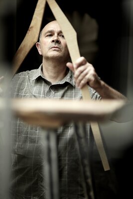 Jean-Baptiste Van den Heede in the Studio