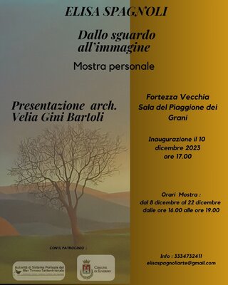 Elisa Spagnoli in the Studio: Mostra personale  : Gesti dal tratto al colore , sale espositive ex Stazione di Castiglioncello (Li) toscana- Italia.