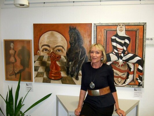 Eva Vogt in the Studio