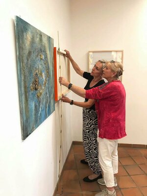 Eva Vogt in the Studio