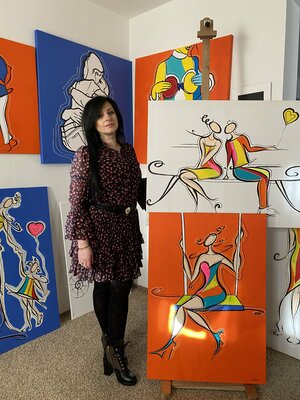 Eka Peradze in the Studio