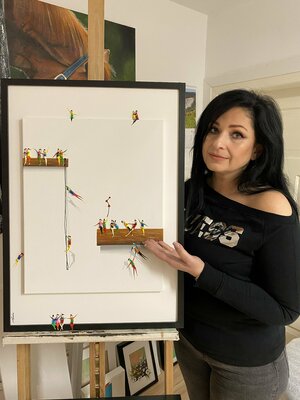 Eka Peradze in the Studio