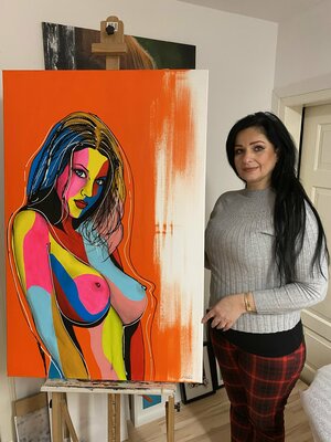 Eka Peradze in the Studio