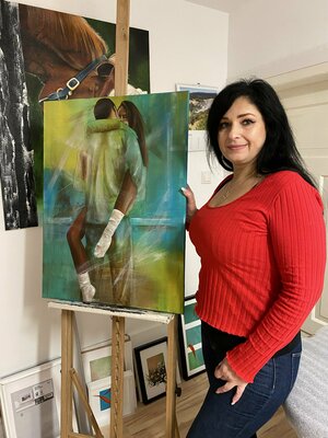 Eka Peradze in the Studio