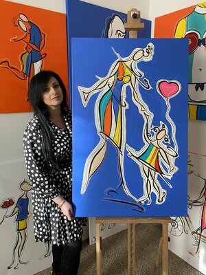 Eka Peradze in the Studio