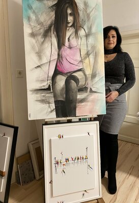 Eka Peradze in the Studio