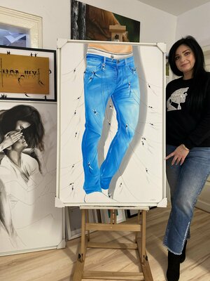 Eka Peradze in the Studio