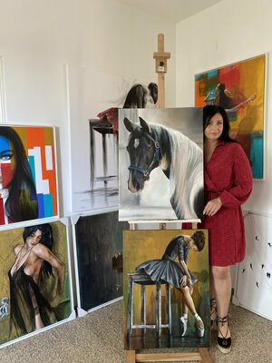 Eka Peradze in the Studio