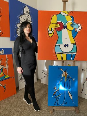 Eka Peradze in the Studio