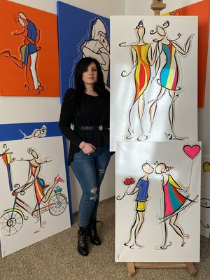 Eka Peradze in the Studio