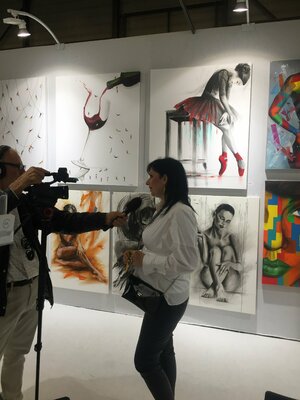 Eka Peradze in the Studio