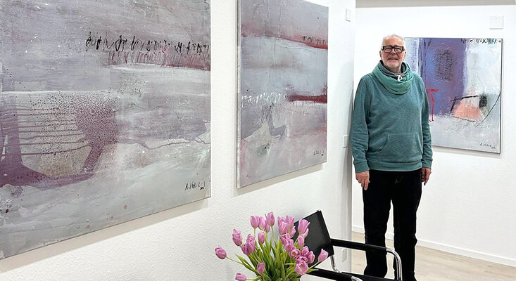 Robert Süess in the Studio: Ausstellung in Privatpraxis