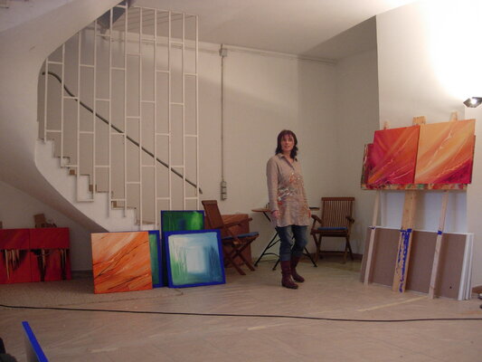 Andrea Jacobi in the Studio
