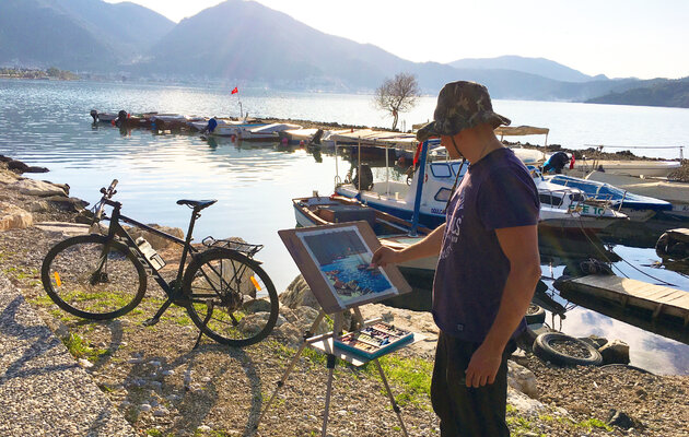 Andrii Kovalyk in the Studio: On the plain air in Tyrkey