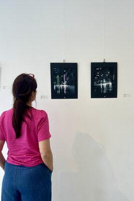 Angela Wichmann in the Studio: at  exhibition